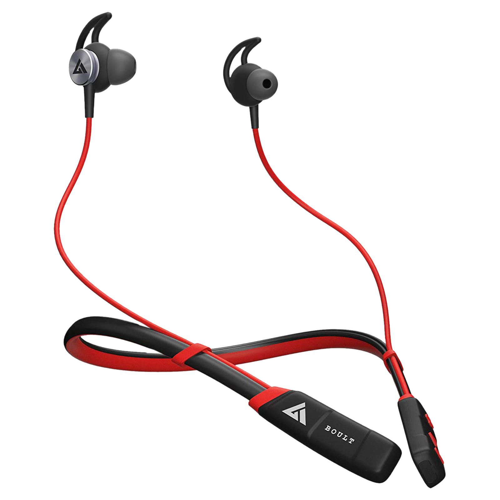 BOULT AUDIO ProBass Curve Pro BA RD CurvePro Neckband with Noise Isolation IPX5 Sweat Water Resistant Google Siri Compatibility Red